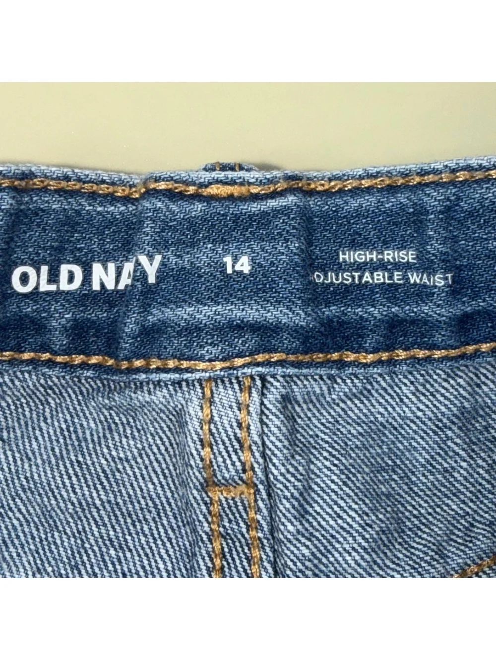 Old Navy Girls 14 High Rise Distressed Denim Shorts